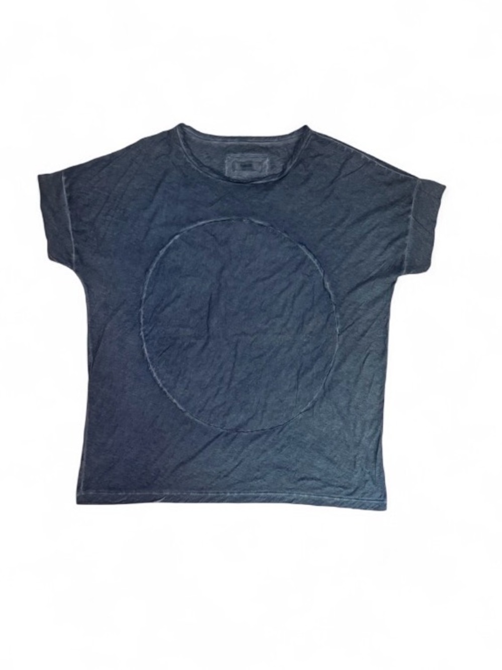 Humanoid Oversized Boxy Fit Tee Charcoal Grey Acid Wash